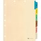 Medical Arts Press® Chart Medical Indexes, Divider Sets, Side Tab, 6 Tab, 200/Box