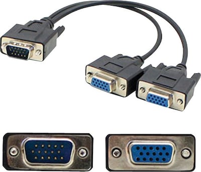 AddOn Male to Female/Female VGA Video Splitter Cable