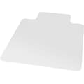 Quill Brand® Chairmat, For Flat-Pile Carpets, Standard Lip, 45 x 53