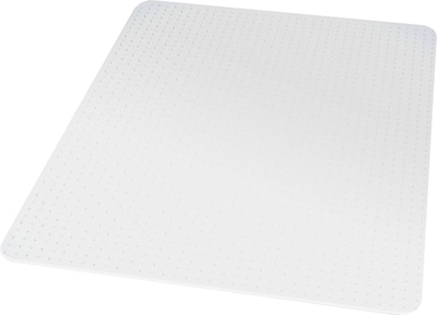 Quill Brand® BerberMat Carpet Chair Mat, 46 x 60, Crystal Clear (20234-CC)