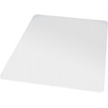 Quill Brand® PlushMat Carpet Chair Mat, 46 x 60, Crystal Clear (20235-CC)