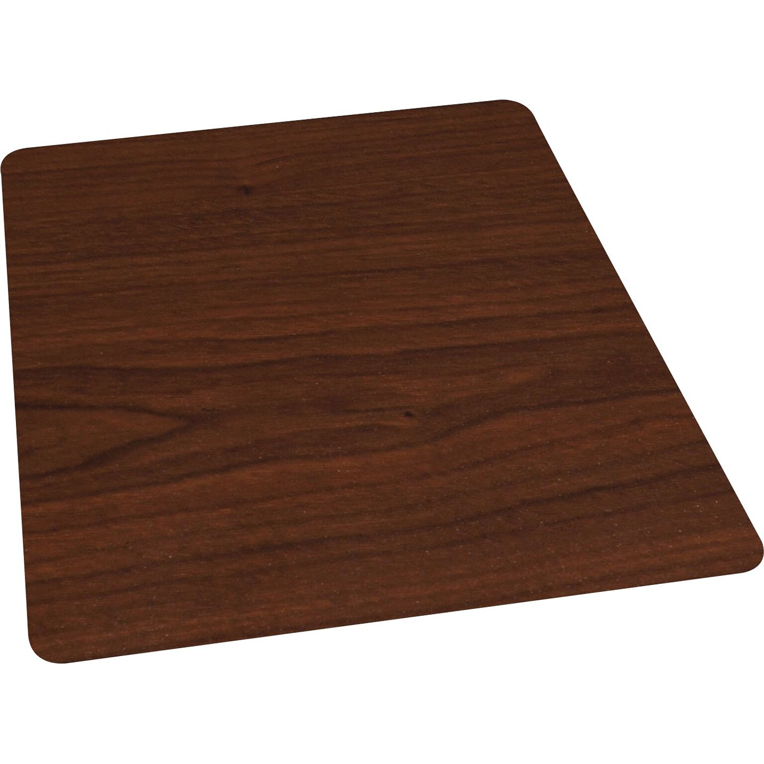 Quill Brand® Cherry Laminate Chairmat, For Hard Floors, No Lip, Rectangular, 36 x 48