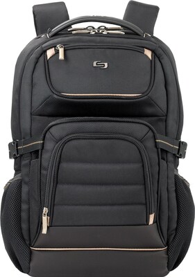 Solo Pro Black Mesh Laptop Backpack (PRO742-4)