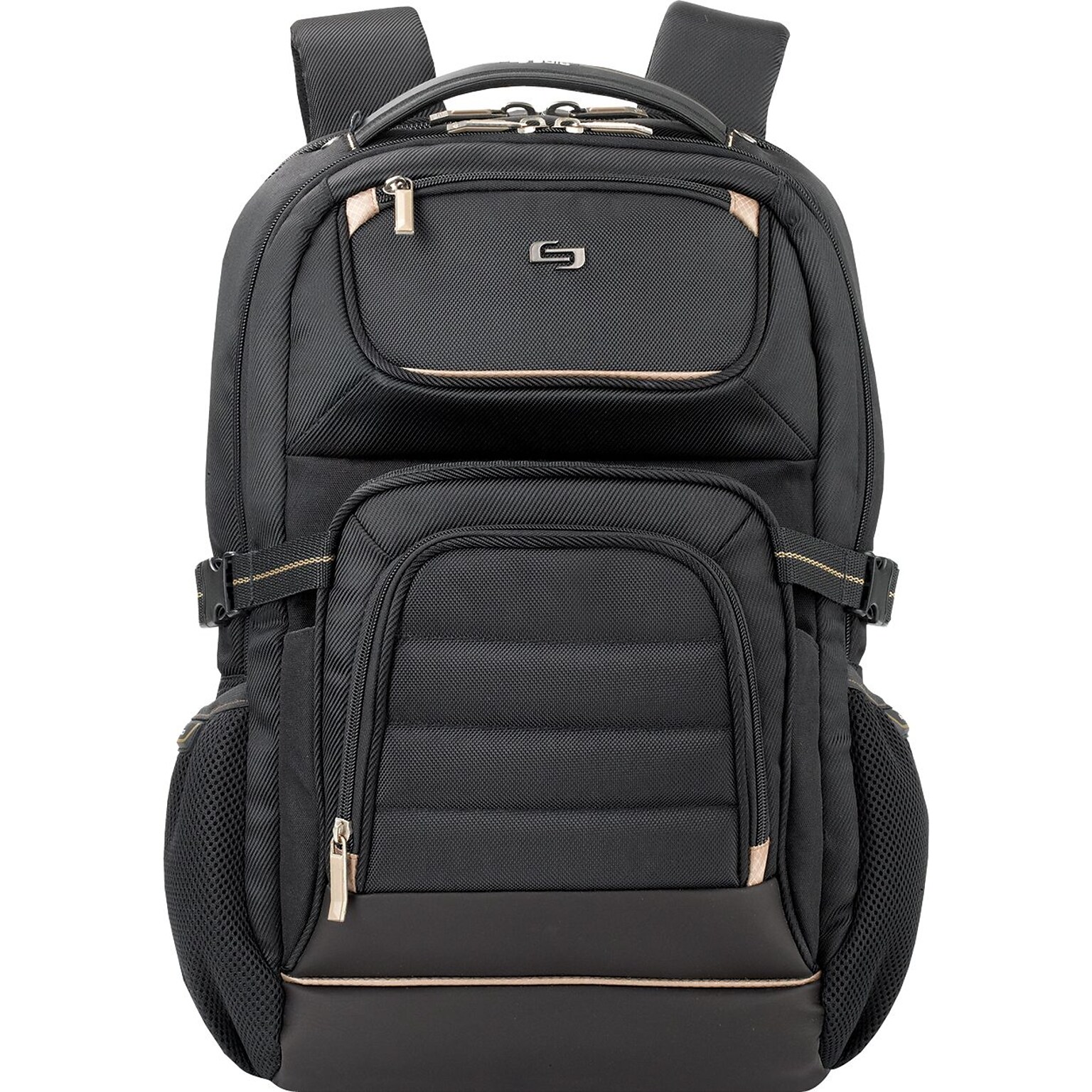 Solo Pro Black Mesh Laptop Backpack (PRO742-4)