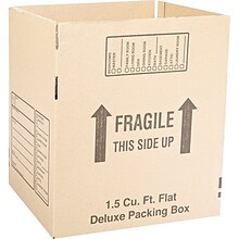 16 x 12 x 12 Deluxe Moving Boxes, Brown, 250/Pallet (161212DPBPL)