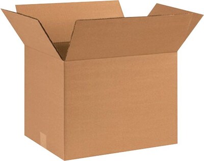 16 x 12 x 12 Shipping Boxes, 32 ECT, Brown, 250/Pallet (161212PL)