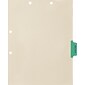 Medical Arts Press® Position 4 Colored Side-Tab Chart Dividers, Miscellaneous, Lt. Green