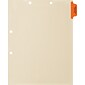 Medical Arts Press® Position 1 Colored Side-Tab Chart Dividers, Immunization/Injections, Orange