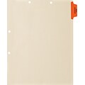 Medical Arts Press® Position 1 Colored Side-Tab Chart Dividers, Pap & Colposcopy, Orange