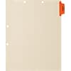 Medical Arts Press® Position 1 Colored Side-Tab Chart Dividers, Pap & Colposcopy, Orange