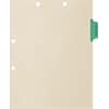 Medical Arts Press® Position 2 Colored Side-Tab Chart Dividers, Hospital Records, Lt. Green