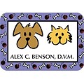 Custom Printed Medical Arts Press® Full-Color Veterinary Name Badges; Large, Cat & Dog