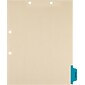 Medical Arts Press® Position 6 Colored Side-Tab Chart Dividers, Insurance, Med. Blue