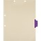Medical Arts Press® Position 4 Colored Side-Tab Chart Dividers, Therapy, Purple