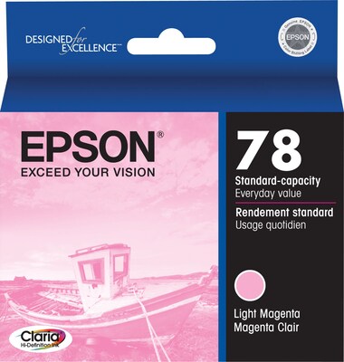 Epson T78 Light Magenta Standard Yield Ink Cartridge