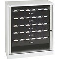 Bisley® 40 Multimedia Tambour Door Cabinet, Light Gray