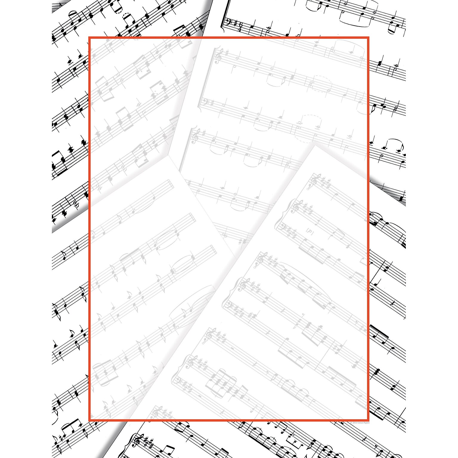 Great Papers® Sheet Music Letterhead, 80/Pack