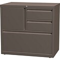 Lorell 30 Personal Storage Center Lateral File, Medium Tone