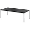HON 48W Metal Leg Coffee Table, Black Laminate, Silver Frame (BSXHML8852P)