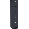Five tier locker, hasp handle, black