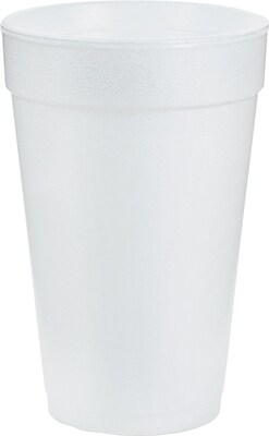 Dart Foam Hot/Cold Cup, 14 oz., White, 1000/Carton (DCC14J16)