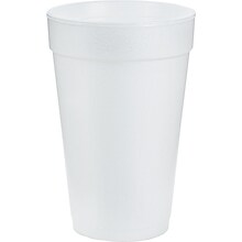 Dart Foam Hot/Cold Cup, 14 oz., White, 1000/Carton (DCC14J16)