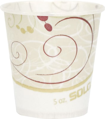 Paper Water Cups, Waxed, 5oz, 100/Bag, 30 Bags/Ct (R53-J8000 )