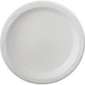 Huhtamaki® 82209 Plastic Plate, White, 9(Dia), 500/PK