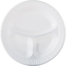 Dart® Quiet Classic® Foam Plates 10, White, 500/Carton (10CPWQR)