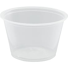 Dart® Conex Complements® Plastic Portion Containers 4 oz., Translucent, 2500/Carton (400PC) (400PC)