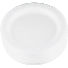 Dart® Quiet Classic® Foam Plates 9, White, 500/Carton (9PWQ)