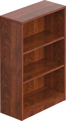 Offices to Go Superior Laminate 48H 2-Shelf Bookcase with Adjustable Shelves, American Dark Cherry