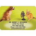 Medical Arts Press® 2x3 Glossy Full-Color Veterinary Magnets; Cat and Dog with Fan