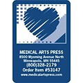 Medical Arts Press® Medical Color Choice Magnets; Scribble Heart