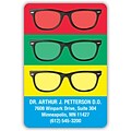 Medical Arts Press® 2x3 Glossy Full-Color Eye Care Magnets; Eyeglasses on Colored Background