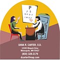 Medical Arts Press® Eye Care Die-Cut Magnets; 3x3, Eye Exam