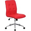 Boss Millennial Modern Faux Leather Computer and Desk Chair, Red (B330-RD)