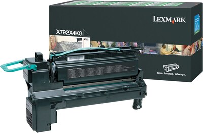 Lexmark X792X4KG Black Extra High Yield Toner Cartridge, Prints Up to 20,000 Pages (LEXX792X4KG)
