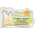 Medical Arts Press® Podiatry Die-Cut Magnets; 3-1/2x2, Beach Theme