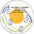 Medical Arts Press® Podiatry Die-Cut Magnets; 3 Diameter, Walkin on Sunshine!