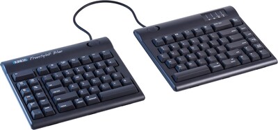 Kinesis Freestyle2 Blue Multichannel for Mac Wireless Keyboard, Black (KB800MB-BT)