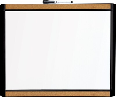 U Brands PINIT Magnetic Dry Erase Whiteboard, 20 x 16, Black Frame (426U00-01)