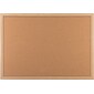 U Brands Cork Bulletin Board, Oak Finish Frame, 35" x 23" (266U00-01)