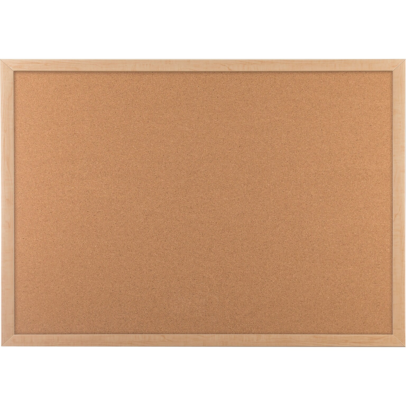 U Brands Cork Bulletin Board, Oak Finish Frame, 35 x 23 (266U00-01)
