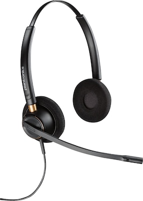 Poly EncorePro HW520 Binaural Customer Service Headset, Black  (89434-01)