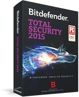 Bitdefender Total Security 2015 3 User 1 Year for Windows (1-3 Users) [Download]