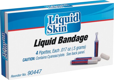 Liquid Bandage, 0.017 Oz Pipette, 4/Bx