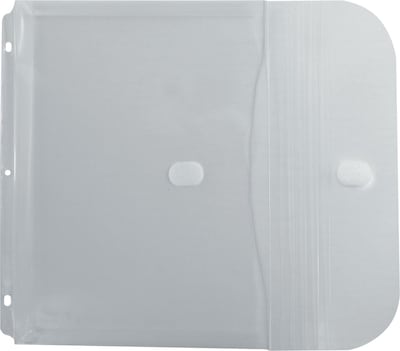 C-Line Poly Binder Pockets, 3-Hole Punched, Clear, 5/Pack (CLI57537)