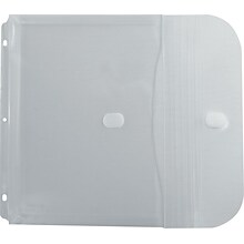 C-Line Poly Binder Pockets, 3-Hole Punched, Clear, 5/Pack (CLI57537)