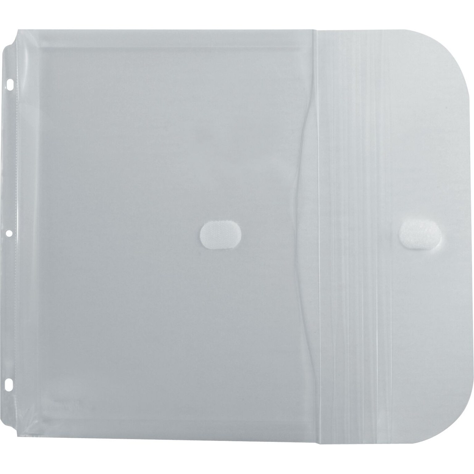 C-Line Poly Binder Pockets, 3-Hole Punched, Clear, 5/Pack (CLI57537)